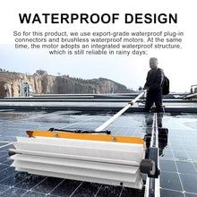 VNATWGOO Electric Solor Panel Cleaning Roller Brush, Automatic Water Supply Cleaning Tool, Photovoltaic Panel Cleaner, Dry Cleaning No Water Brush,Mains