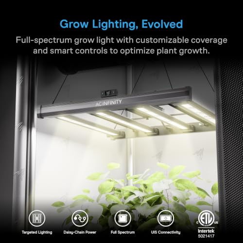 AC Infinity Ionprime 10, Full Spectrum Adjustable-Angle LED Grow Light 5x5