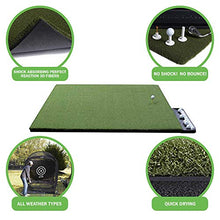 DURA-PRO Perfect Reaction Golf Mat 5x5 Feet Premium Turf Indoor/Outdoor - Golf Stance Mat with Accessories