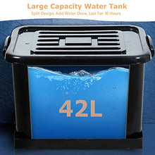 Misting Cooling Fan with Water Tank, 3 Speed Settings, Waterproof Spray for Outdoor, Patio, Industrial Use, Heavy Duty Electric Fan(A-71Cm/28In)