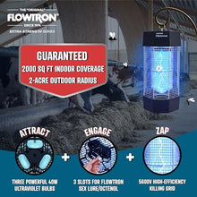Flowtron Outdoor Bug Zapper, 2 Acre, 120W UV Light, 5600V Grid, UL Listed