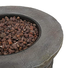 Christopher Knight Home Blaeberry Outdoor Circular Firepit, Natural Stone Finish
