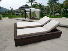 Ohana 20-Piece Outdoor Patio Furniture Sofa, Dining and Chaise Lounge Set, Mixed Brown Wicker with Beige Cushions - Free Patio Cover