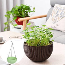 Resin Hanging Plant Pots Basket Plant Hang Plant Flower Pot Hanger Outdoor Hanging Pot Holder Basket for Wall Decoration Garden (Color : White-Patch Five-Pointed star4) (White Dinosaur Doodle4)