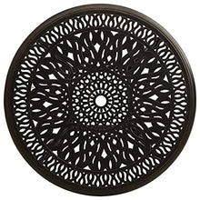 ZQQLVOO [We Ship ​Quickly] Cast Aluminum Patio Bar Table, Outdoor Table, Garden Table, Bistro Round Table, for Patio Backyard Garden Balcony, Bronze 35.4"x35.4"x29.1" Cast Aluminum