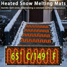 iumLeap Heated Snow Melting Mats, Outdoor Rubber, No-Slip Ice Melt with Power Cord, Electric Mats for Sidewalks, Decks & Doorways, 4 Pcs-10x30inch