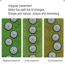 zktoermn 5 Pcs Gardener's Stepping Stone Retro Slate Stepping Stone for Garden Walkway,Outdoor Landscaping Décor & Lawn Pathway Steps(46x4.5x46cm)