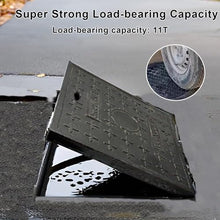 LWJQRSP Ductile Cast Iron Square Cover - Class B Non-Slip Manhole & Septic Tank Cover for Garden and Ga (80x80cm) - Heavy-Du Weather Resistant