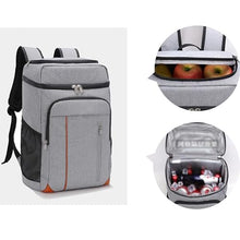 Layer Insulated Backpack Large Capacity Outdoor Picnic Bag Beer Bottle Opener Pull Rod ice Pack