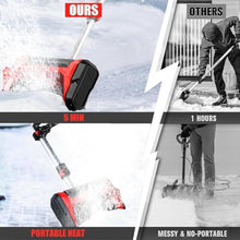 RKUVPAE 20V 4.0Ah Cordless Snow Blower for Driveway,12.6" Clearing Path, 26' Throwing Distance,Electric Snow Shovel for Driveway,with Adjustable Handle, for Patio, Playground, Farm