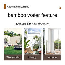 GenSDH Water Features for The Garden Bird Bath Bamboo Fountain Bamboo Pipe Filtration and Pumping, Scenic Water Circulation System Water Feature Bamboo Raft Length 55Cm