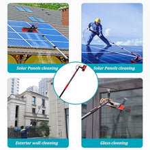 DHXIAMZ Telescopic Solar Panel Cleaning Brush Kit312M Adjustable Pole 35/55cm Water Hose Fed Brush for Outdoor Windows Roofs Pools & RVsEfficient Glass Cleaner Tool