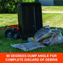 Agri-Fab 45-0594 4-Wheel Poly Convertible Pull/Tow Garden Dump Cart 1,200lb Tow Capacity Black