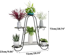 Plant Stand Metal Indoor Outdoor Plant Shelf Multiple 6 Tier Corner Flower Pot Holder Stands Creative Flower Stand Wrought Iron Tiered Planter Shelves Rustproof Display Rack For Garden Balcony