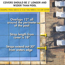 Freetime Fun Mesh Pool Cover 25x45ft Blue 16-Year Warranty