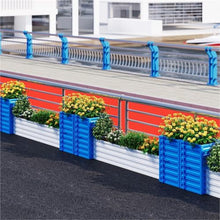 YUHUAWF Garden Bench Outdoor Planter Box Decor Planting Pot Flower Bed Planter Box with Bench