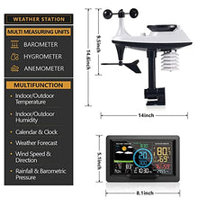 Weather Station Indoor Outdoor Weather Monitoring System,Temperature Humidity Wind Speed Direction Rain UV