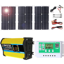 JYYEUTVCJ 100W Monocrystalline Solar Panel Kit with Lightweight Inverter for RV, Camping, and Boat(Unique Colour,75W)