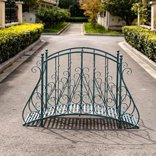 sunbiaouk Metal Garden Bridge, Outdoor Landscape Bridges