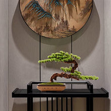 Artificial Plants Bonsai Tree Indoor Wood Welcoming Pine Bonsai Zen Decorative Bonsai with Ceramic Pots Living Room Corridor Desktop Decor