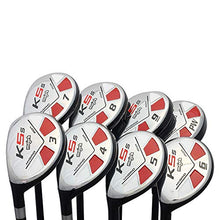 Majek Men's Left Handed Golf Hybrid Complete Set Black