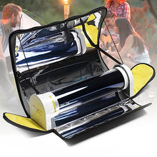 Multifunctional Solar BBQ Grill & Oven, 4.5L Large Capacity Camping Stove with Thermometer, for Hunting, Fishing, Kayaking