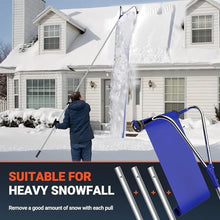 Snow Shovels 21 Feet Roof Snow Rake, Roof Snow Rake Removal Tool with 2.9 Inch Wheels & Telescoping Pole, Snow Removal Roof Rake for Pitched Roof, Asphalt Shingle Roof