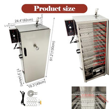 DINENOVATE Commercial BBQ Smoker 9-Layer 110V 1KW