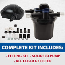 The Pond Guy AllClear 3000 G3 & SolidFlo 2000 Pump Combo System