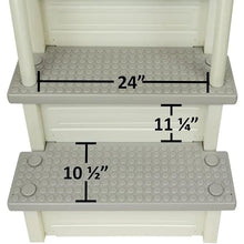 Pearl White with Cloud Grey Steps Swimming Pool Ladder for Aqua Select