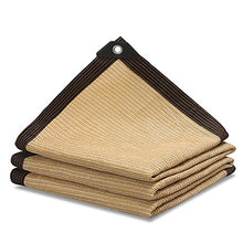 WYBB Shade Cloth Beige Lightweight Shade Cloth Panels, Outdoor Patio Shade Netting Mesh Fabric, for Balcony/Courtyard/Carport/Playground, 90% UV Protection & Dustproof (Size : 6m x 7m)