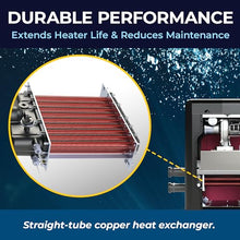 Raypak Avia 264K BTU Natural Gas Pool Heater for Inground Pools Gas Pool and Spa Heater with Copper Heat Exchanger, Built-in WiFi, 120/240V (018032)