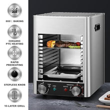 Electric Steak Grill,1700w Portable Stainless Countertop Oven,Adjustable Temperature, 10 Layer Grill,Commercial Oven