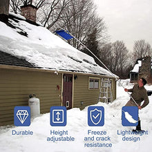 JYXYXSCP Snow Shovel Snow Roof Rake 21ft,Aluminium Snow Shovel Roof Rake w/Wheels&Adjustable Extended Handle,Roof Snow Rake Removal Tool,w/Nylon Slide Protect Roof