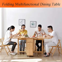 UWYTGF Modern 5 Piece Wooden Dining Table Set for Small Space Apartment,A