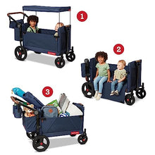 Radio Flyer Atlas Stroll N Wagon Folding Wagon Blue
