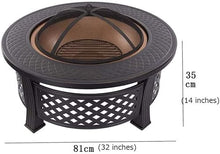 BBQ Grill Outdoor Outdoor Fire Pits Fire Basket Outdoor Barbeque Grill CharCast Iron Barbecue Stand Bowl Camping Picnic Outfire Wood Log Burner Heater Outdoor Stove Garden Dining