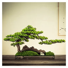 Artificial Bonsai Tree Home Decor Simulated Welcome Pine Bonsai Porch Living Room Decoration Indoor Pseudopotted Green Plant Tabletop Ornaments Gifts Office Decoration Bonsai (Color : C)