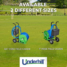 Underhill Field Caddie Hose Reel Cart with Wheels Heavy-Duty Holder Caddy for Sports Baseball Fields, Holds 125 Feet of 3/4-Inch Hose, HC-HT-075
