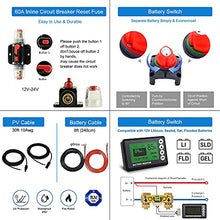 ACOPOWER 300Ah Battery 600W Solar Power System: 3PCS 100Ah Lithium Batteries+1500W Inverter+3PCS 200W Mono Solar Panels+50A MPPT Controller, for RV Boat 12V Off Grid Complete Solar Kit