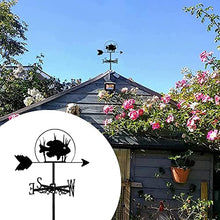 Metal Weathervane Ocean Sea Life Marine Animal Weather Vane Indicating Direction Garden Decorations for Outdoor Farm Yard Gazebo Swan (Clown Fish)