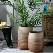 thalo Planter Pots Ceramic Floor-to-Ceiling Flowerpot Extra Large Creative Decoration Decoration Living Room Home Green Planting Tree High Deep Basin Plant Container Accessories (Color : B)