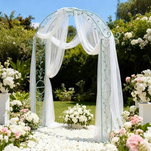 Sungmor Metal Garden Arbor, 92.5in High x 11.8in Wide,Elegant Green Archway