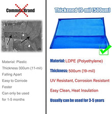 CFLNYC Rectangle Bubble Heating Cover, Anti Dust Solar Protective Swimming Pool Cover Outdoor Hot Tubs Supplies Accessories (Color : Blue, Size : 3X5m/9.8X16.4ft)