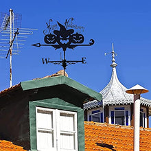 Metal Weathervane Outdoor Stainless Steel Weather Vane Yard Wind Vane Direction Wind Direction Indicator for Farm Yard Garden Gazebo Decorations (Horseback Riding) (Pumpkin Head)