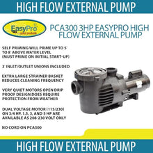 EasyPro PCA300 3HP External Pump For Ponds & Water Features