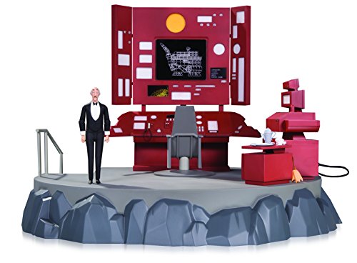 DC Collectibles Batman The Animated Series Batcave Playset with Alfred Action Figure Multicolor