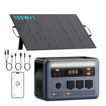 PowerMax 1800SE Solar Generator with 100W Panel, 1024Wh LiFePO4 Battery