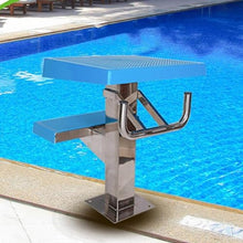 ZXSYYDS Professional Diving Boards Platform,304 Stainless Steel Diving Board with Anti-Slip Countertop,15°Inclined Professional Diving Platform for Pools
