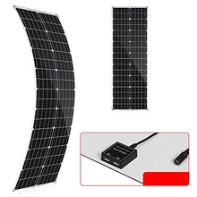 600W Solar Panel Portable Dual 12/5V DC USB Fast-Charging Waterproof Emergency Charging Outdoor Battery Charger for Car Yacht RV (600W) (600W)